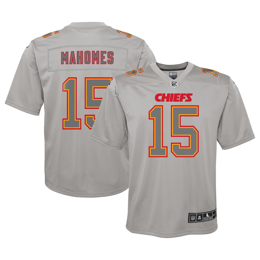Patrick Mahomes Kansas City Chiefs Nike Youth Atmosphere Game Jersey - Gray