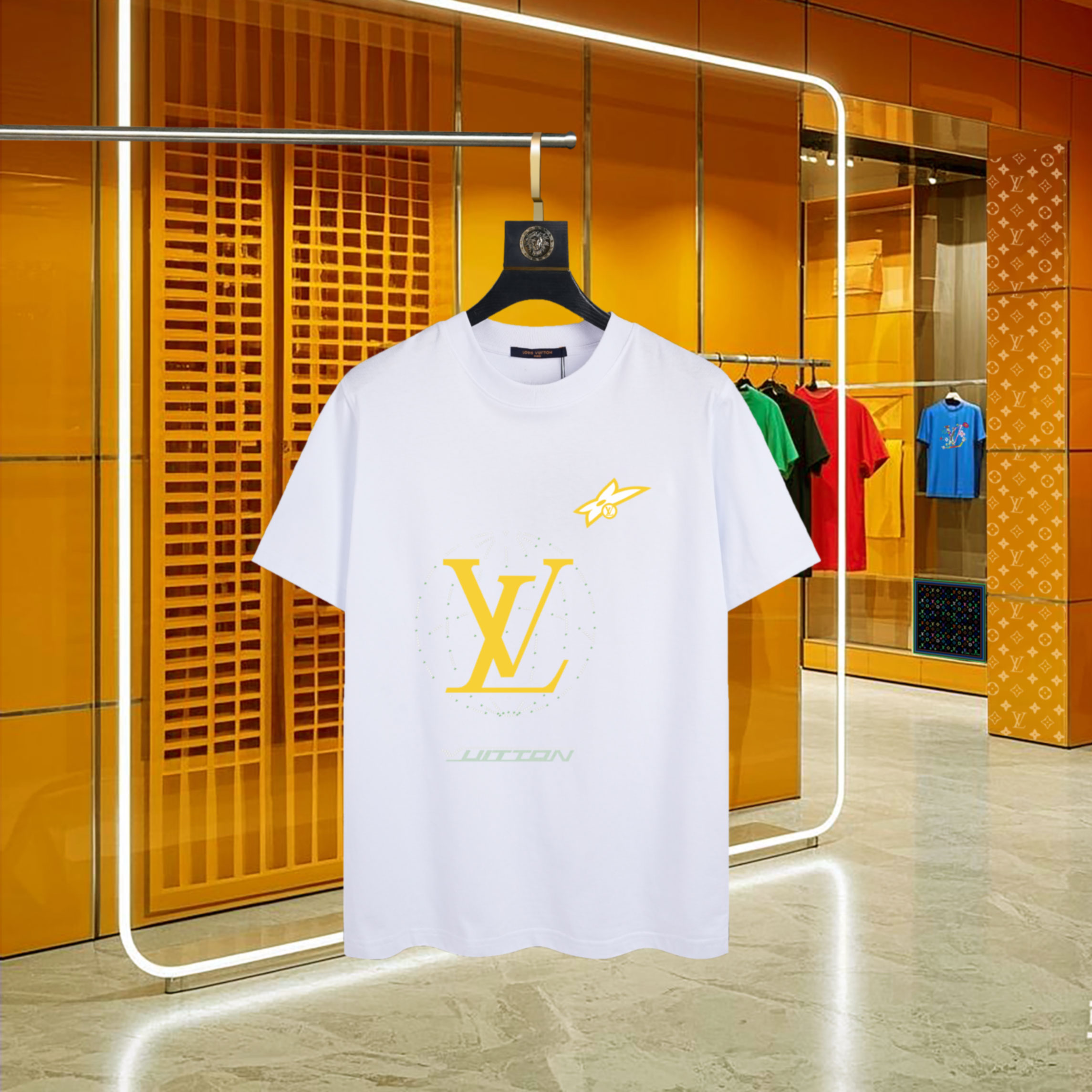 0407 Lightning Print T-Shirt