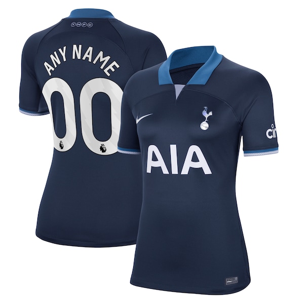Tottenham Hotspur Nike Women's 2023/24 Away Stadium Replica Custom Jersey - Navy