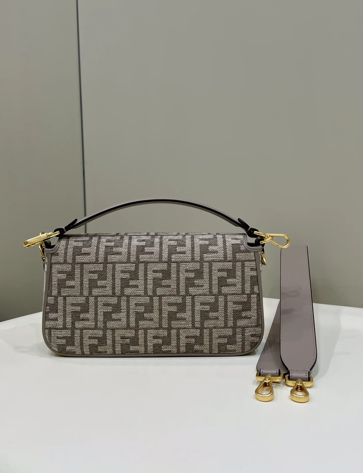 Fendi Suede Leather Baguette Shoulder Bag product photo from LabelPicks