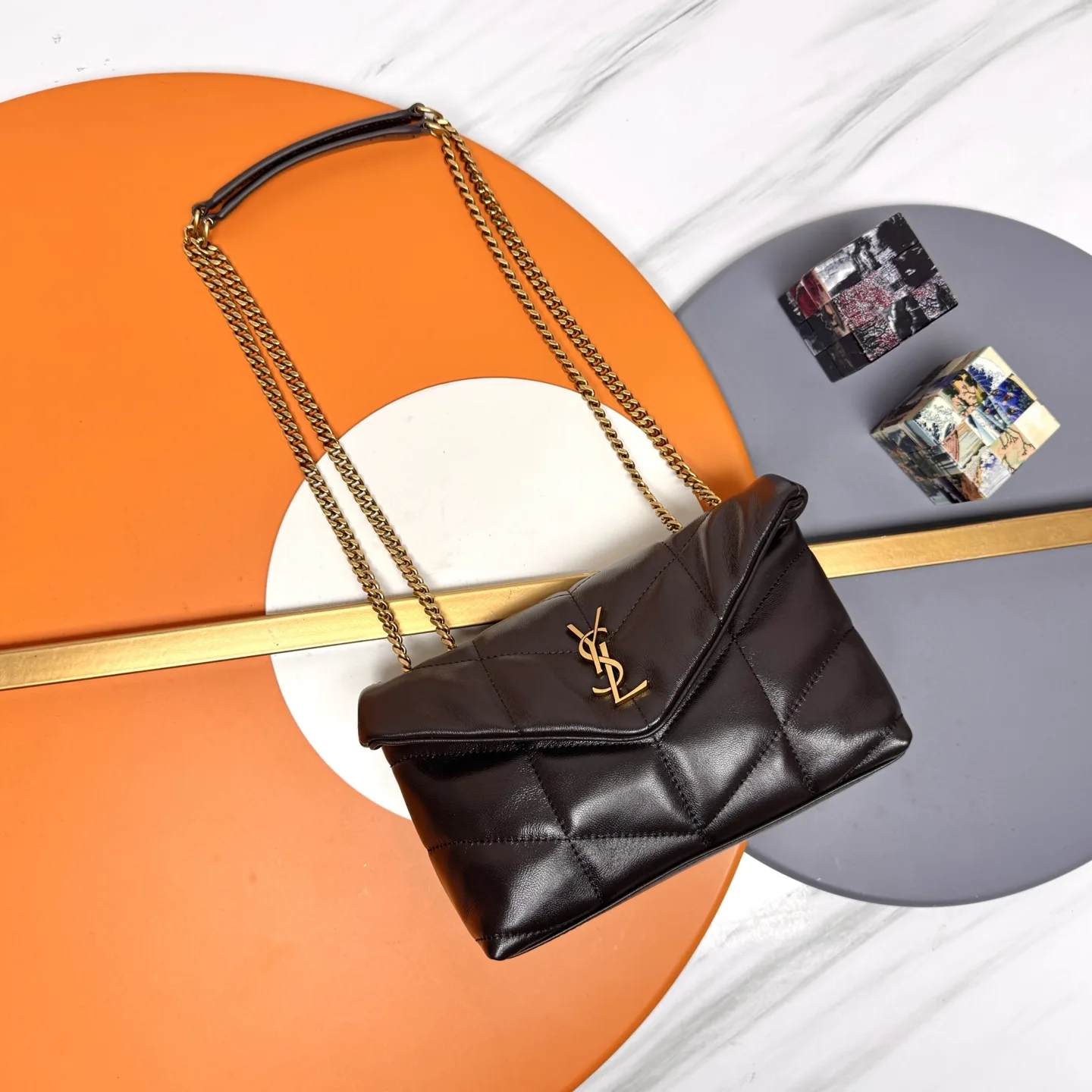 Saint Laurent Loulou Brown Quilted Leather Shoulder Bag product photo from LabelPicks