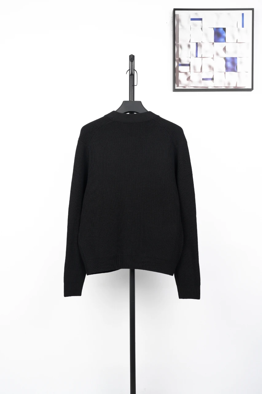 Louis Vuitton Black Embroidered Knit Cardigan product photo from LabelPicks