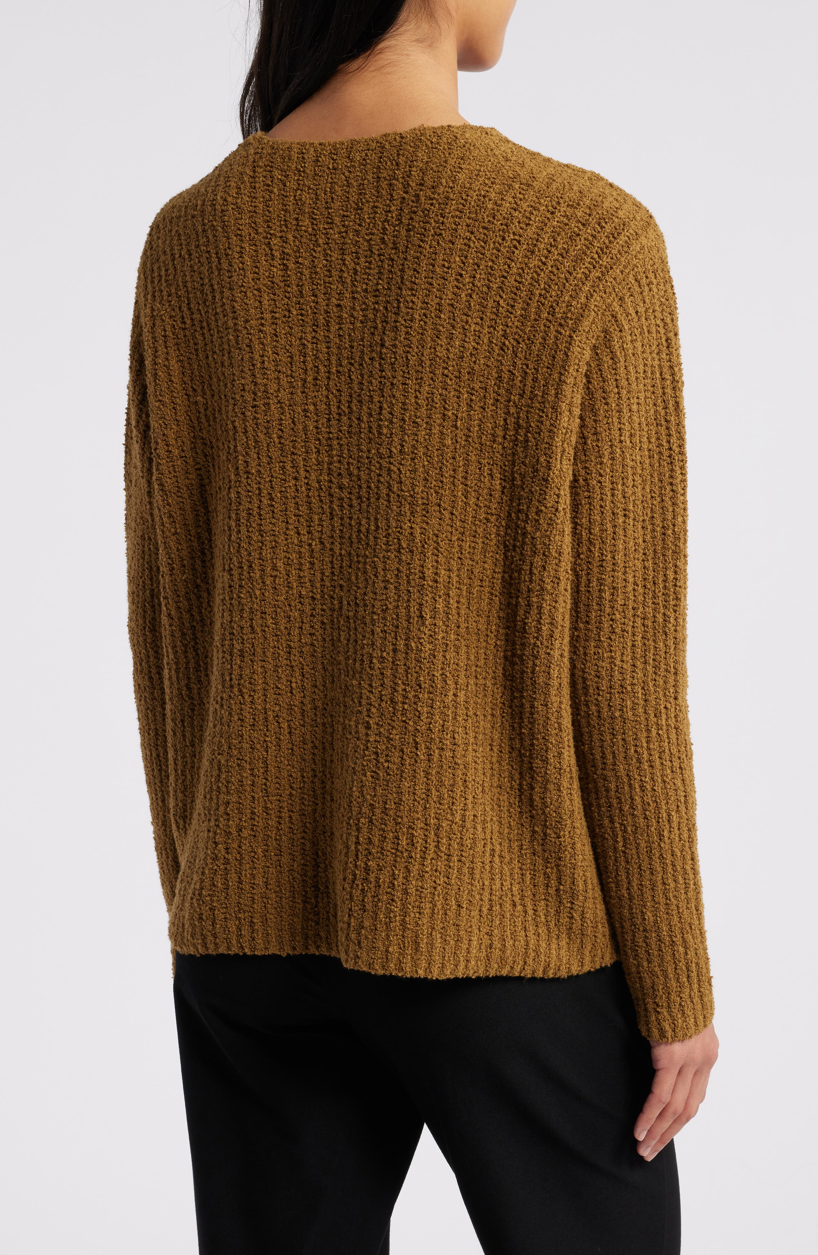 Eileen Fisher V-Neck Organic Cotton & Cashmere Blend Sweater