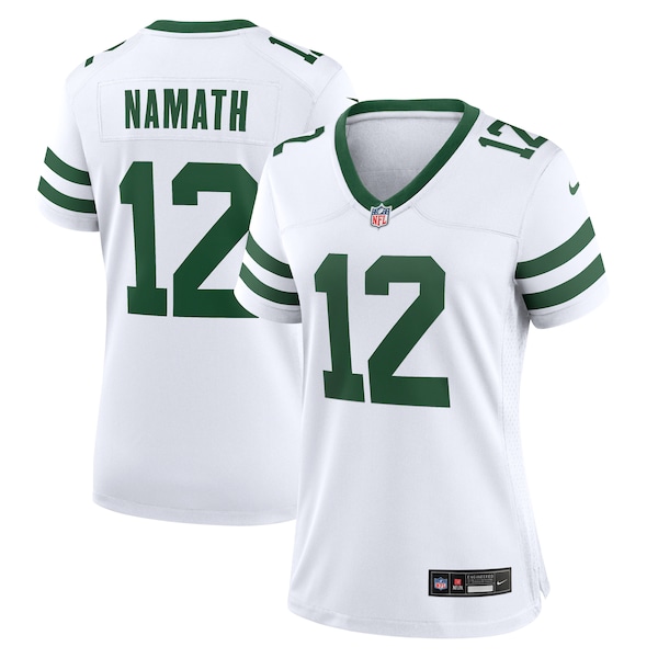 Joe Namath New York Jets Nike Women's Legacy Retired Player Game Jersey - White/Green