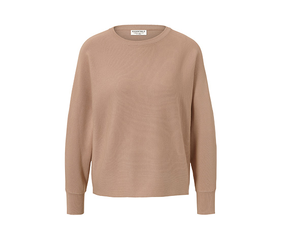 Feinstrickpullover, beige
