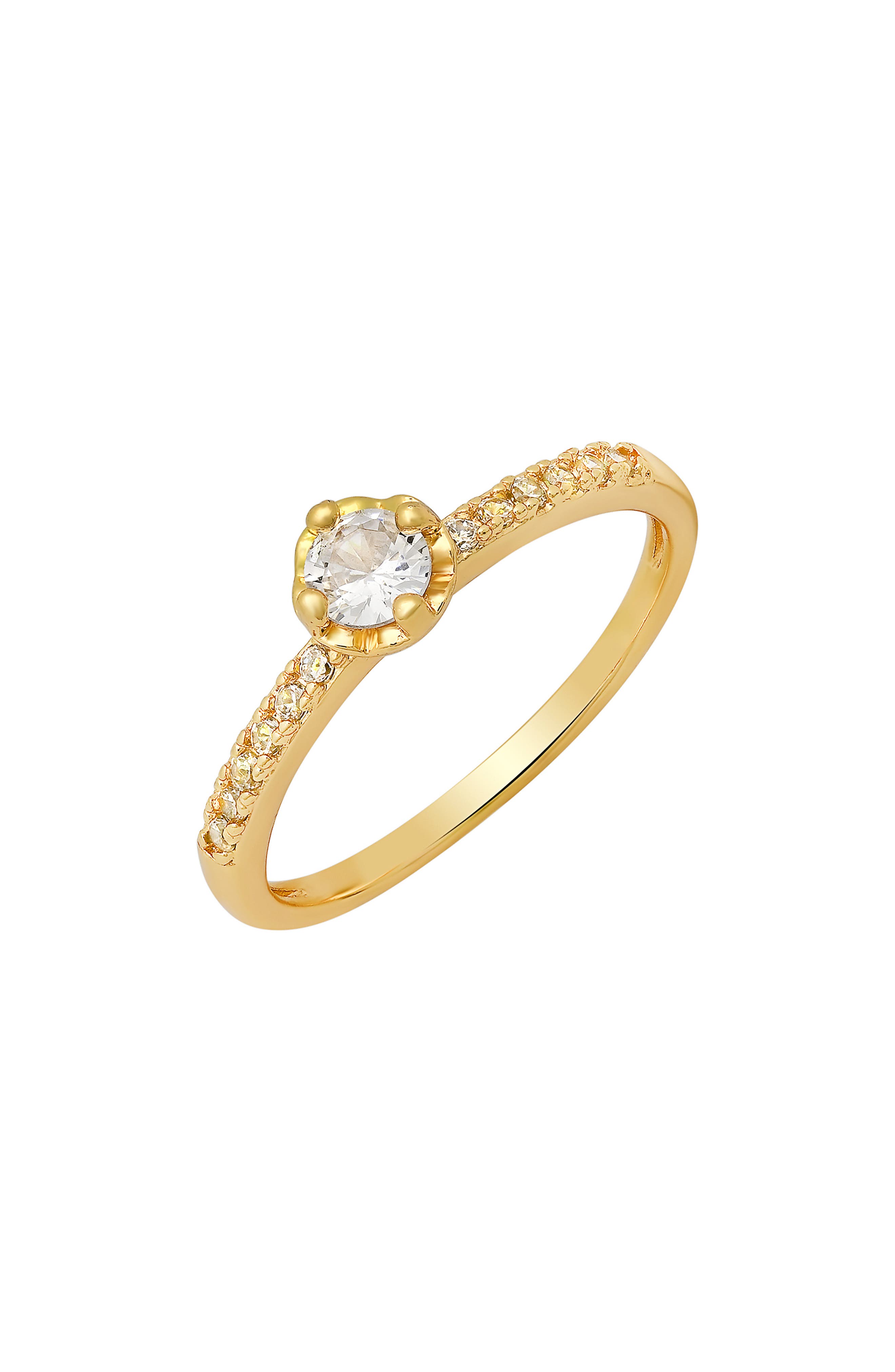HMY JEWELRY Simulated Diamond Pavé Ring