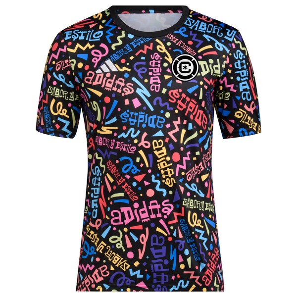Chicago Fire adidas 2024 Hispanic Heritage Pre-Match Top - Black
