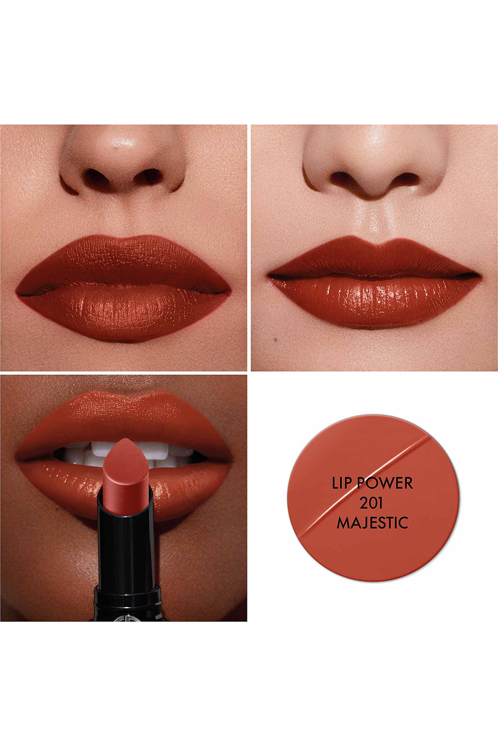 ARMANI BEAUTY שפתון עמיד ליפ פוואר 201