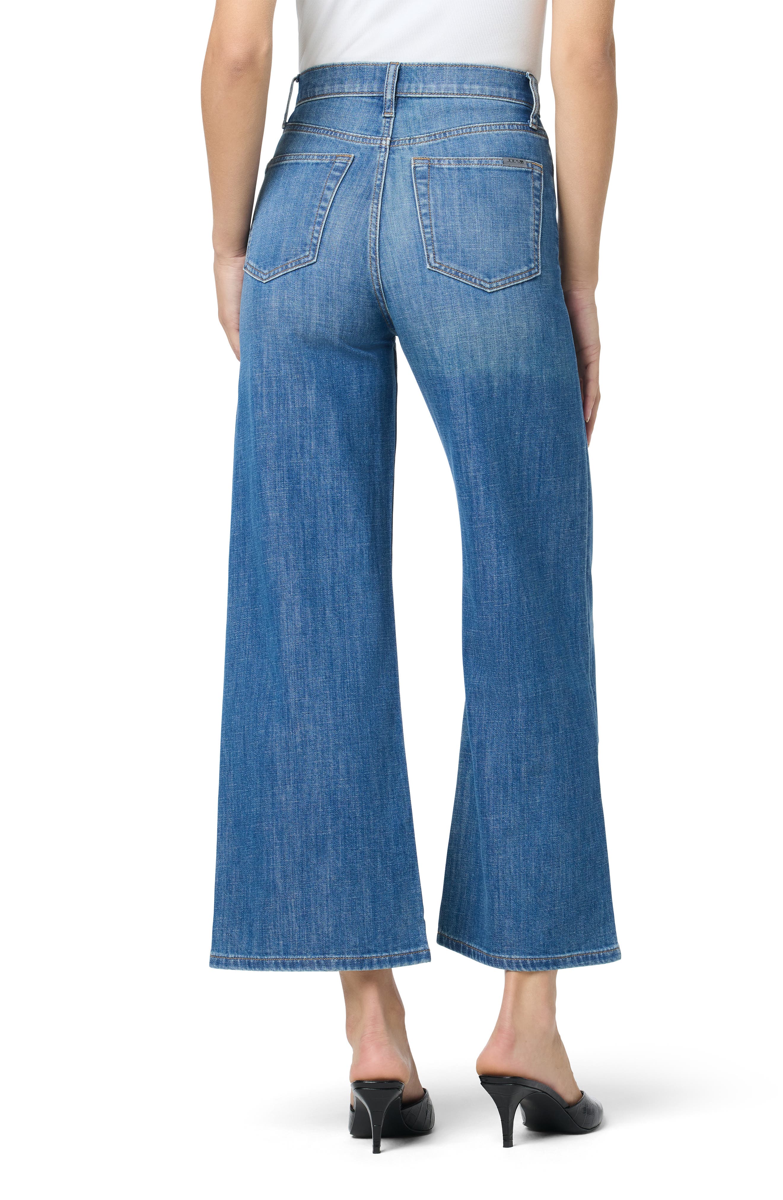 Joe's High Waist Ankle Wide Leg Jeans