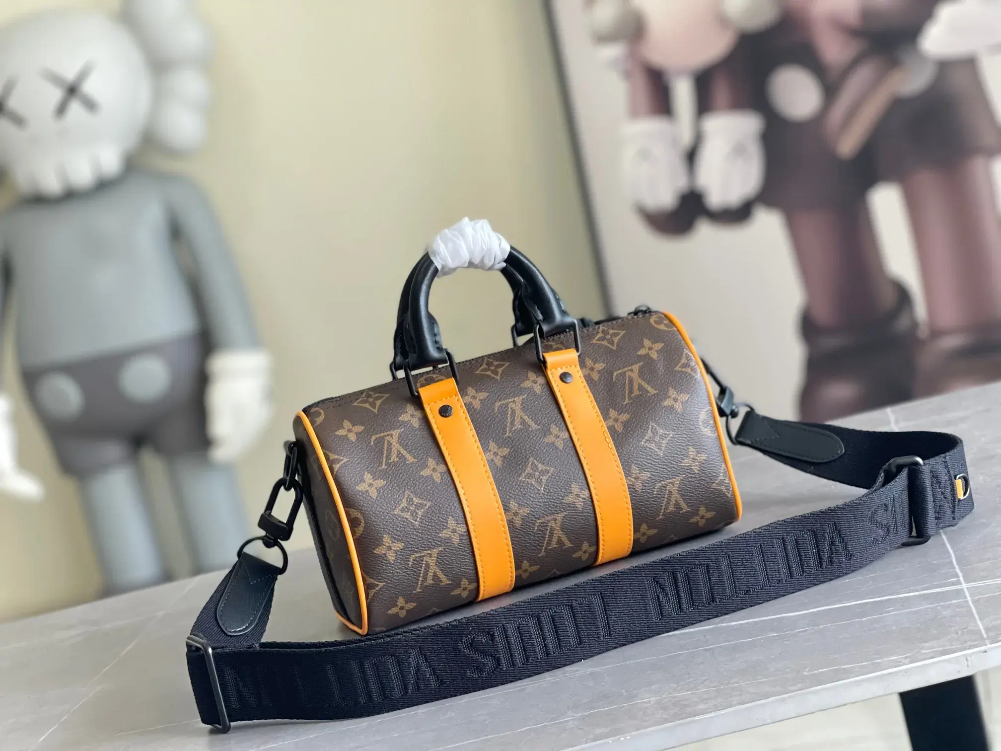 Louis Vuitton Canvas and Leather Keepall Tote Bag product photo from LabelPicks