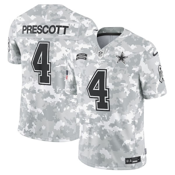 Dak Prescott Dallas Cowboys Nike 2024 Salute to Service Limited Jersey - Arctic Camo