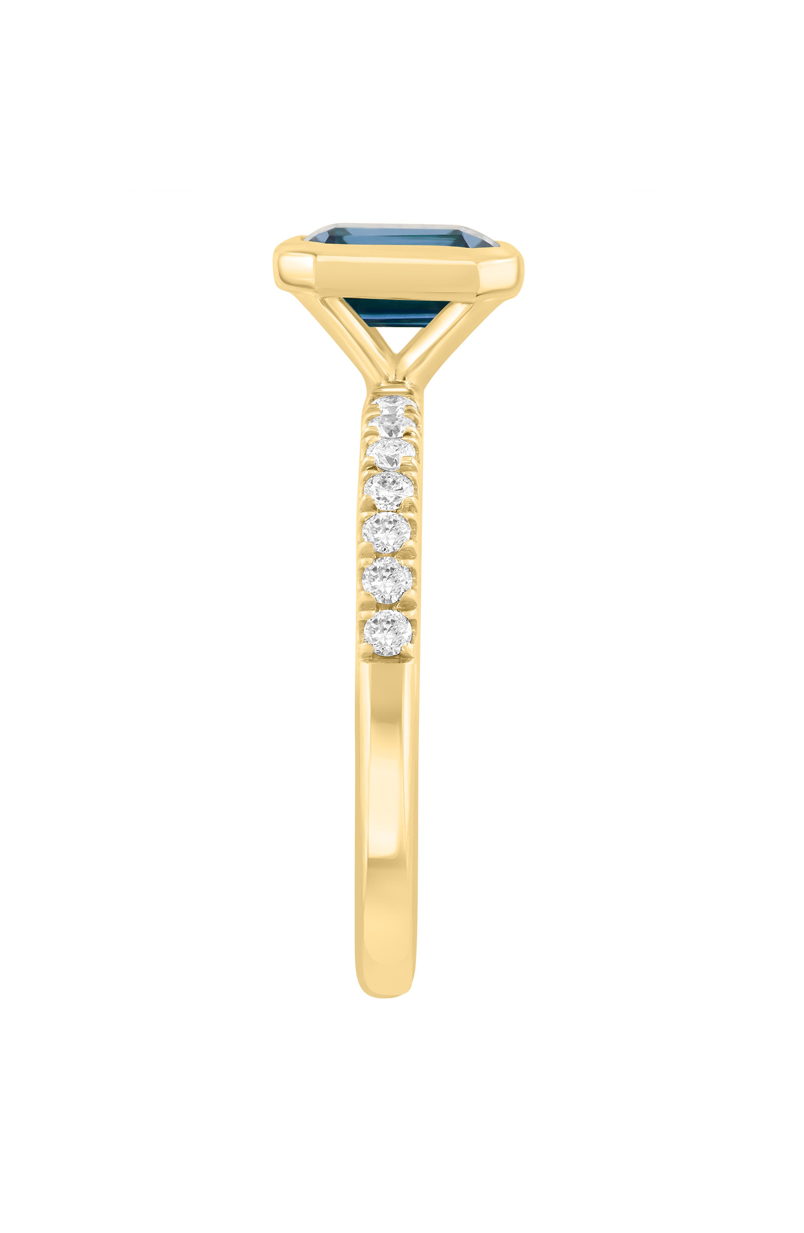 EFFY London Blue Topaz & Diamond Ring