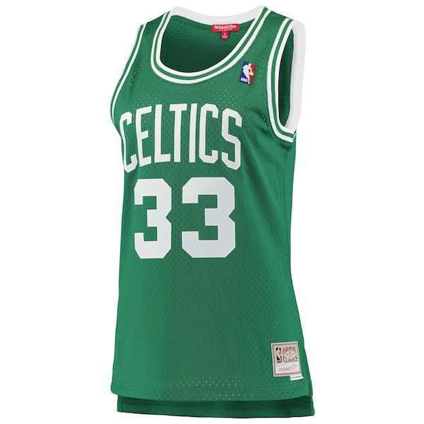 Larry Bird Boston Celtics Women's 1985-86 Hardwood Classics Swingman Jersey - Kelly Green