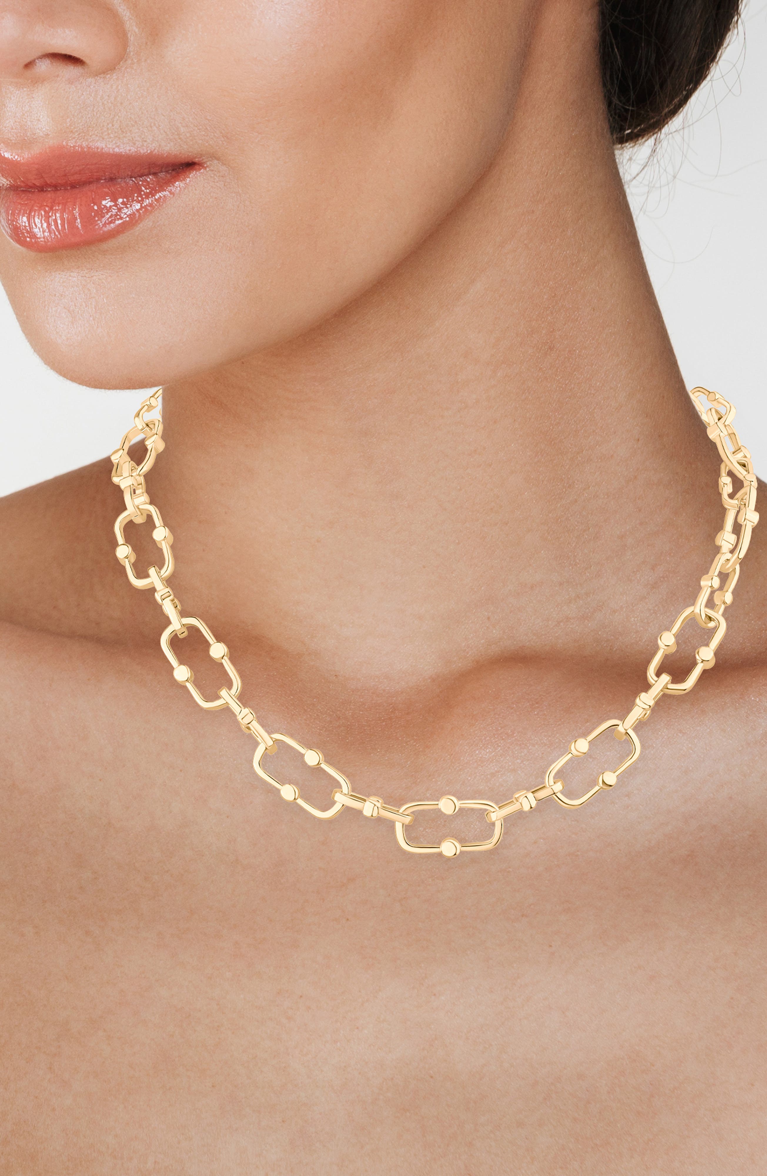 JARDIN Dotted Paper Clip Chain Necklace (Nordstrom Exclusive)