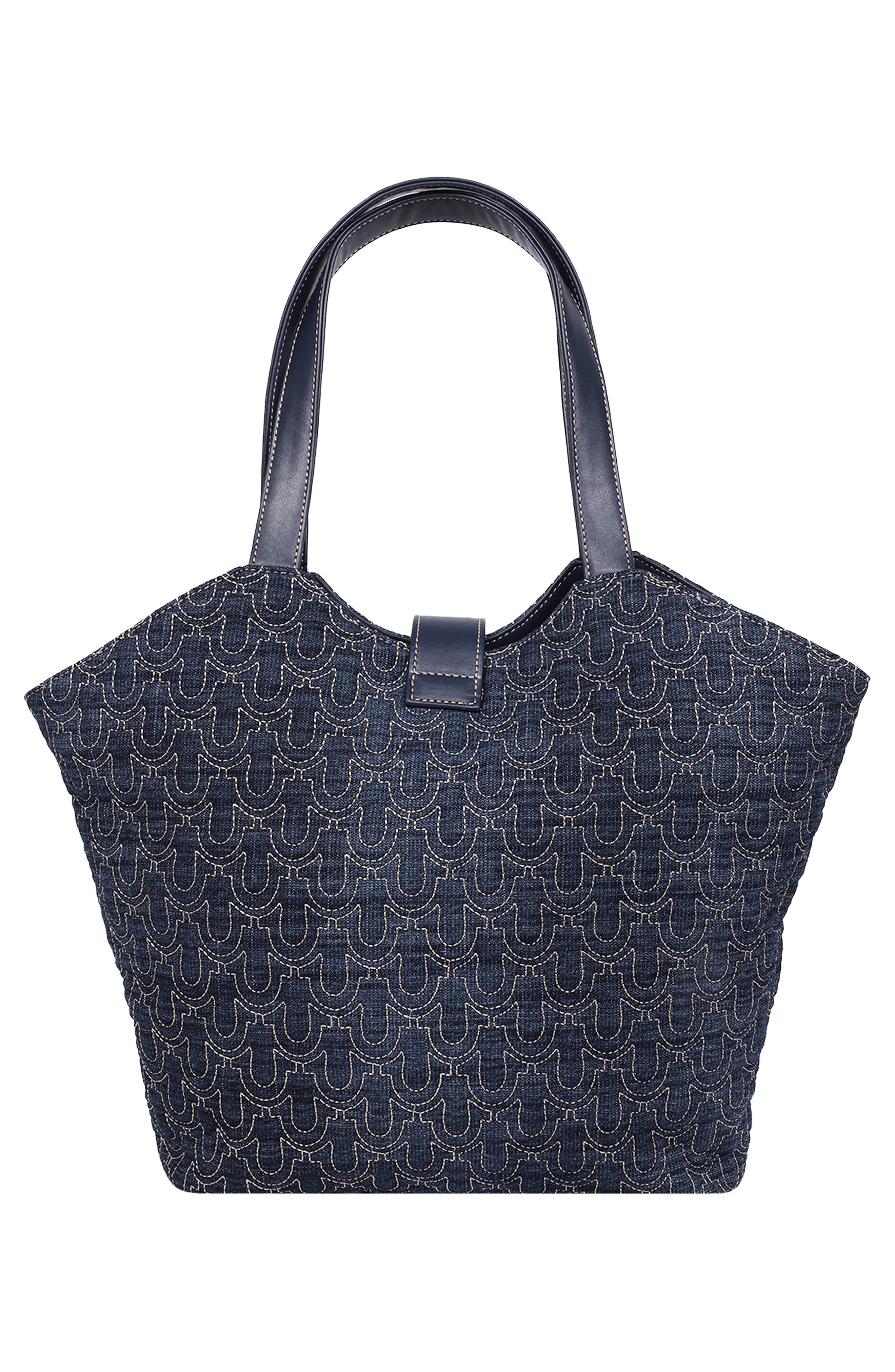 True Religion Horseshoe Charm Denim Tote