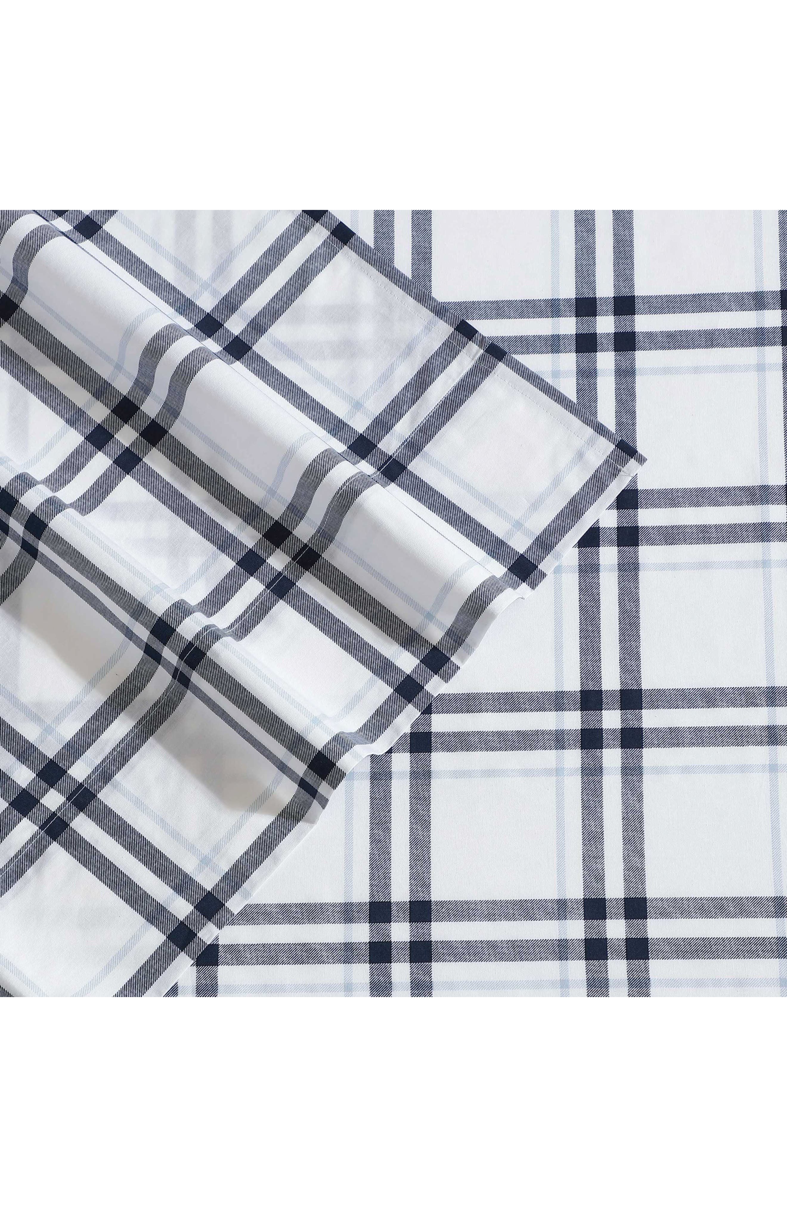 Nautica Ryan Cove Plaid 200-Thread Count Cotton Percale Sheet Set
