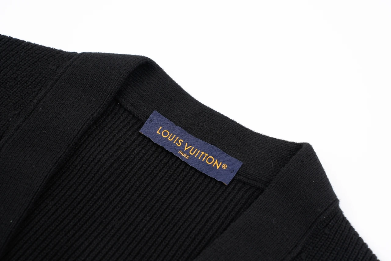 Louis Vuitton Black Embroidered Knit Cardigan product photo from LabelPicks