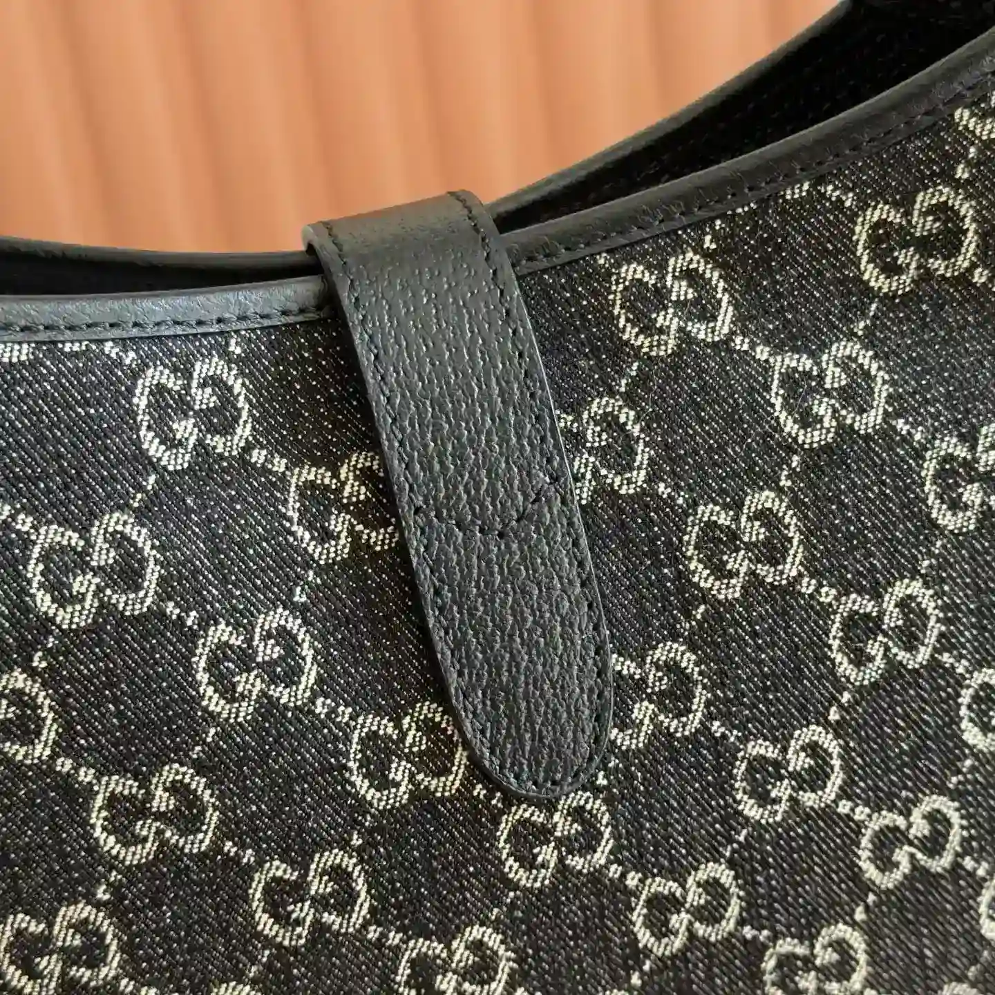 Gucci Jackie Black Denim Shoulder Bag product photo from LabelPicks