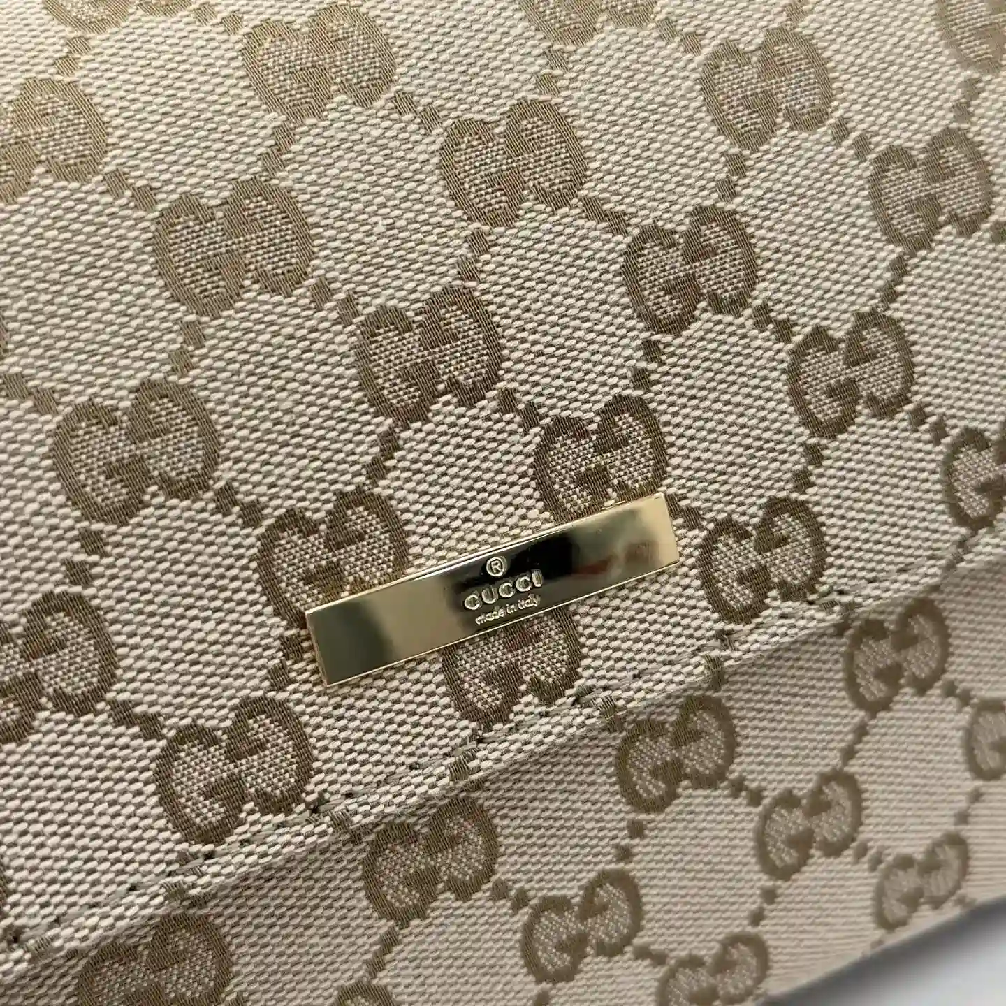 Gucci Brown Generation Canvas and Leather Shoulder Bag product photo from LabelPicks
