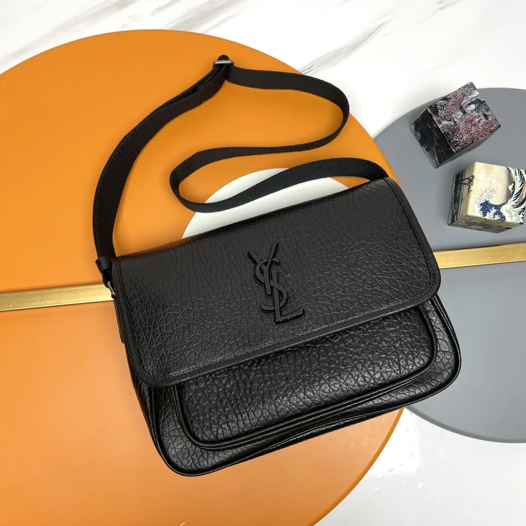 Saint Laurent Niki Black Grained Leather Crossbody Bag product photo from LabelPicks