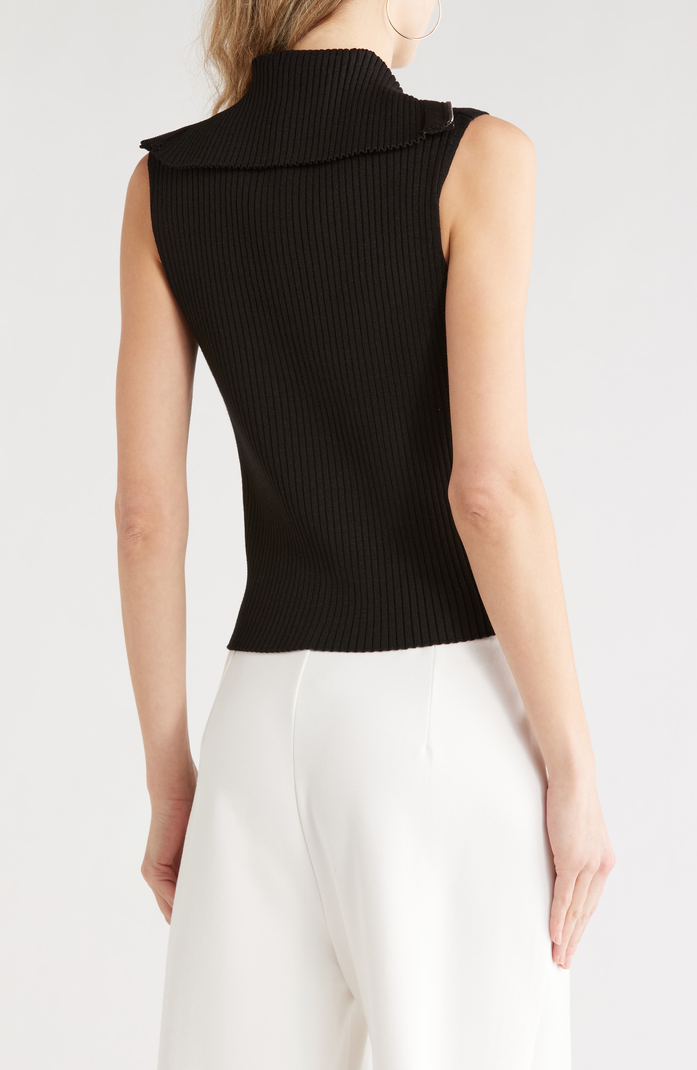 JASON WU Quarter Zip Sweater Vest