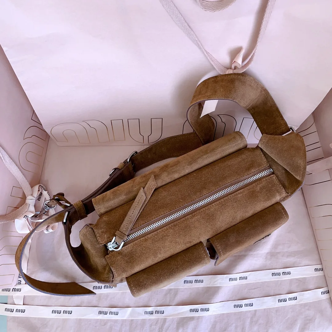 Miu Miu Suede Leather Crossbody Bag product photo from LabelPicks