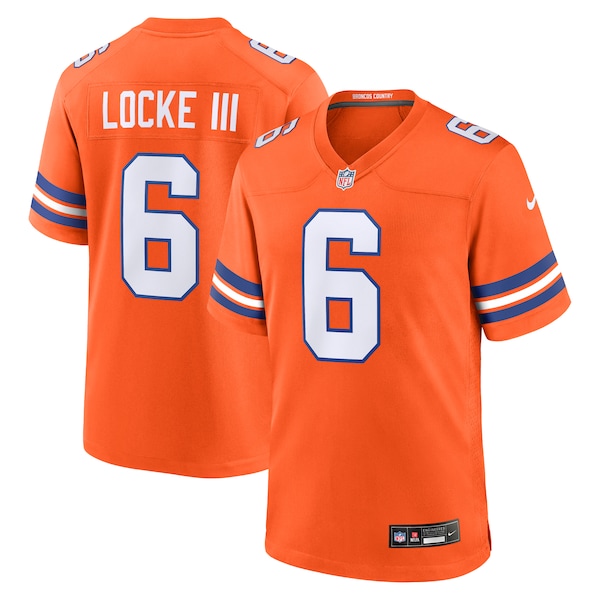 P.J. Locke III Denver Broncos Nike Mile High Collection 1977 Throwback Player Game Jersey - Orange