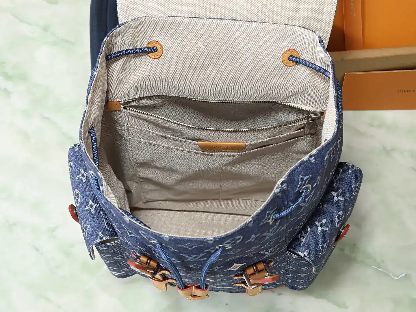 Louis Vuitton Christopher Blue Calfskin Backpack product photo from LabelPicks
