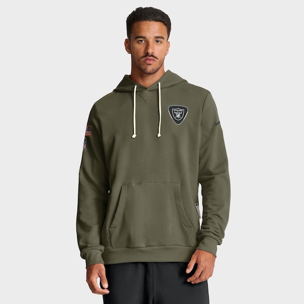 Las Vegas Raiders Nike 2025 Salute to Service Sideline Standard Issue Dri-FIT Hoodie - Olive