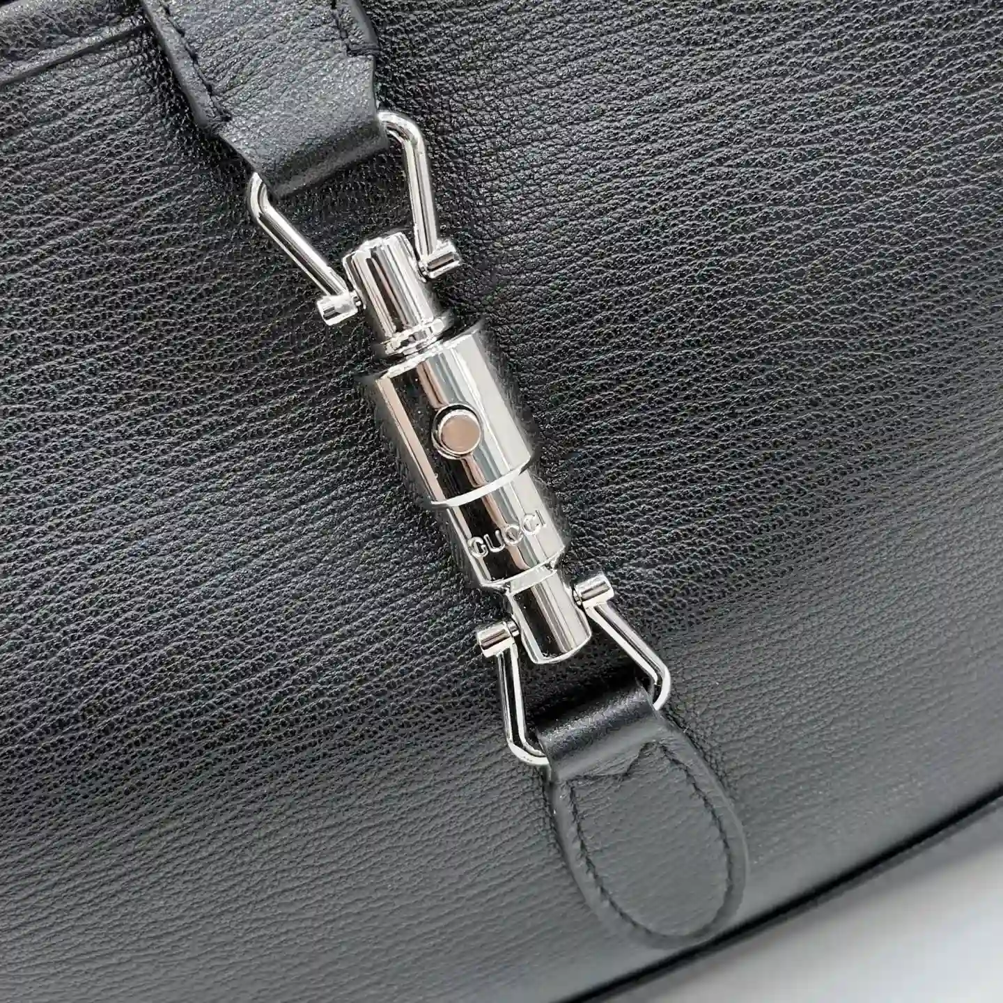 Gucci Black Jackie Grained Leather Shoulder Bag product photo from LabelPicks