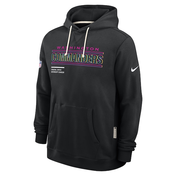 Washington Commanders Nike 2025 NFL Crucial Catch Sideline Standard Issue Dri-FIT Hoodie - Black