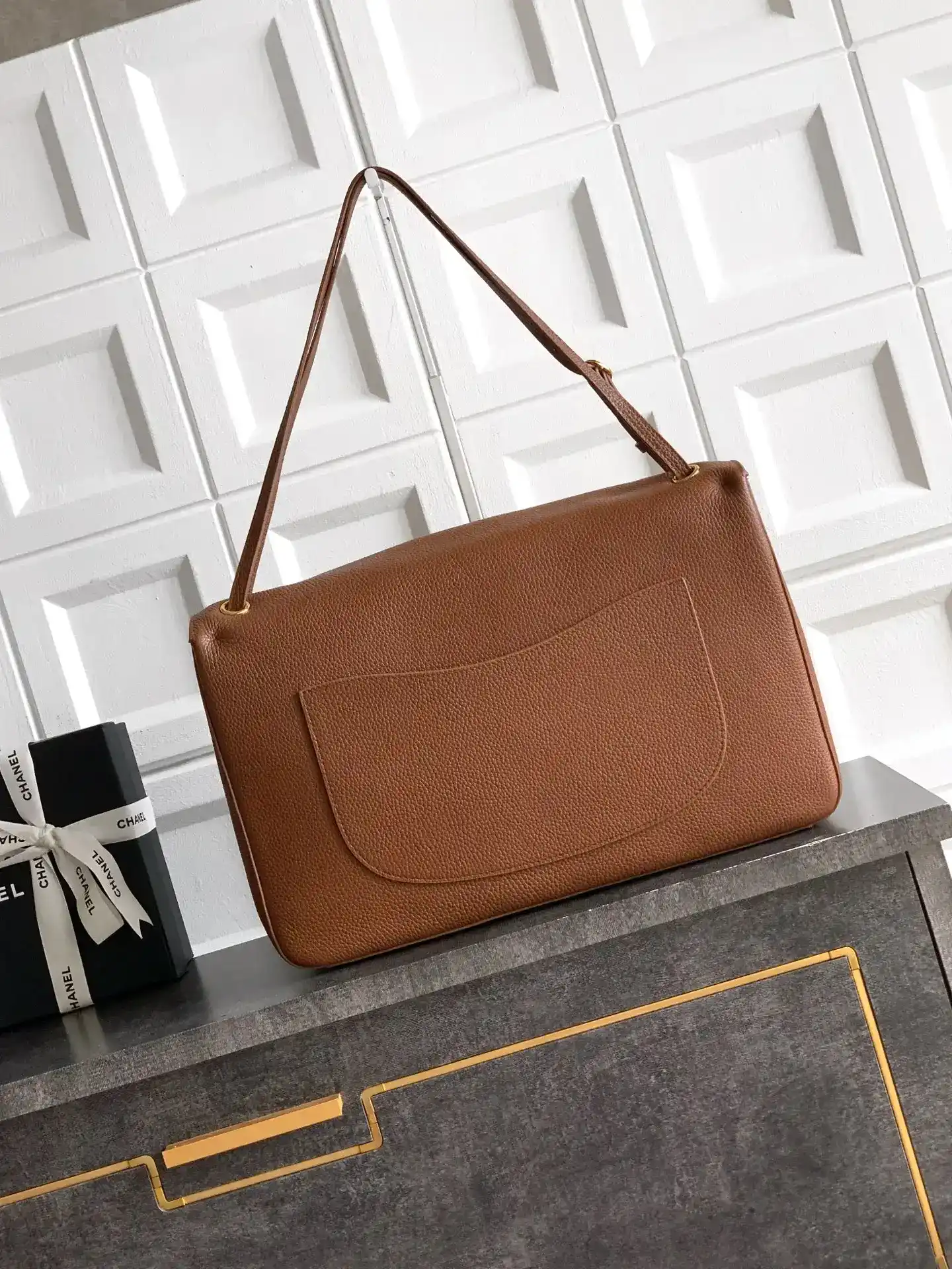 Chanel Brown Classic Flap Shoulder Bag product photo from LabelPicks