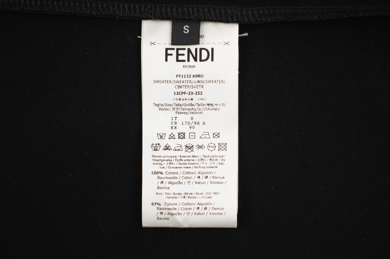 Fendi Black FF Chest Patch T-Shirt product photo from LabelPicks