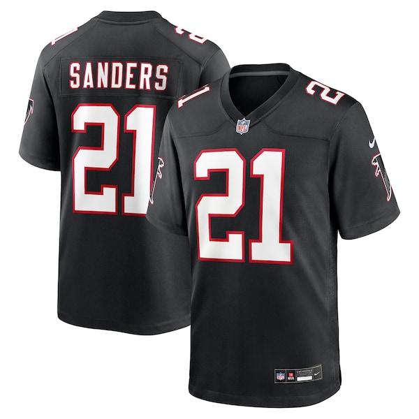 Deion Sanders Atlanta Falcons Nike Alternate Retired Player Game Jersey -  Black
