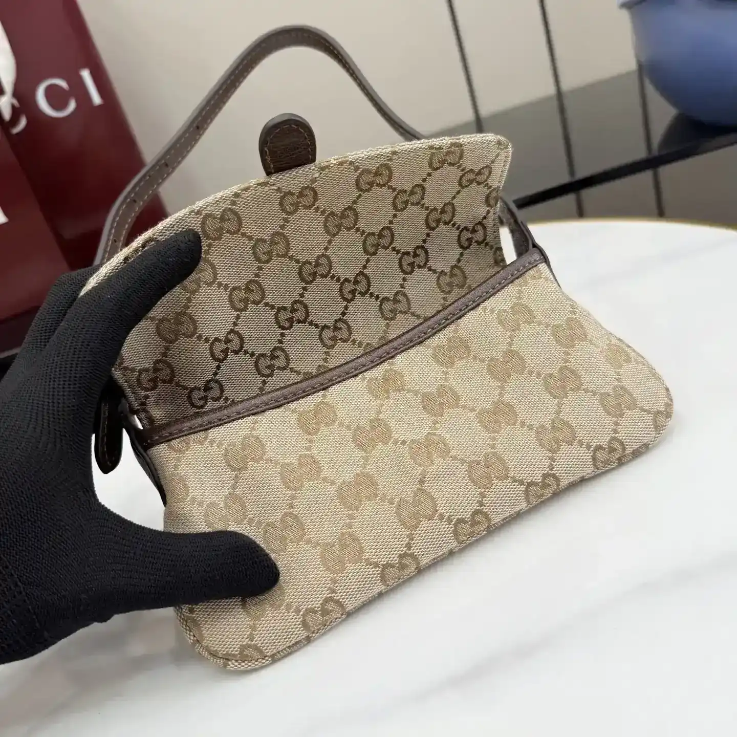 Gucci Jackie Brown Quilted Leather Shoulder Bag product photo from LabelPicks