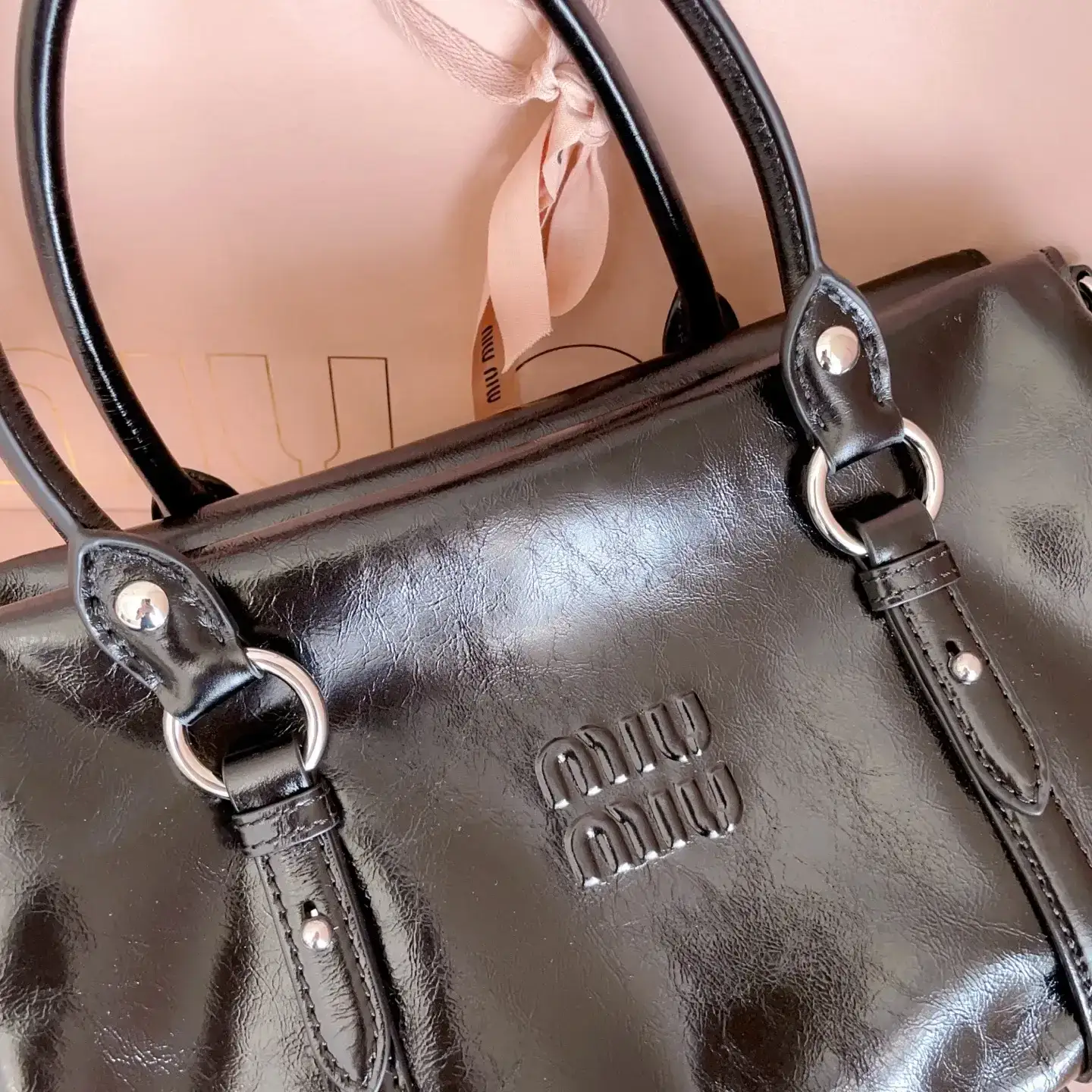 Miu Miu Chain-Accented Shoulder Bag product photo from LabelPicks