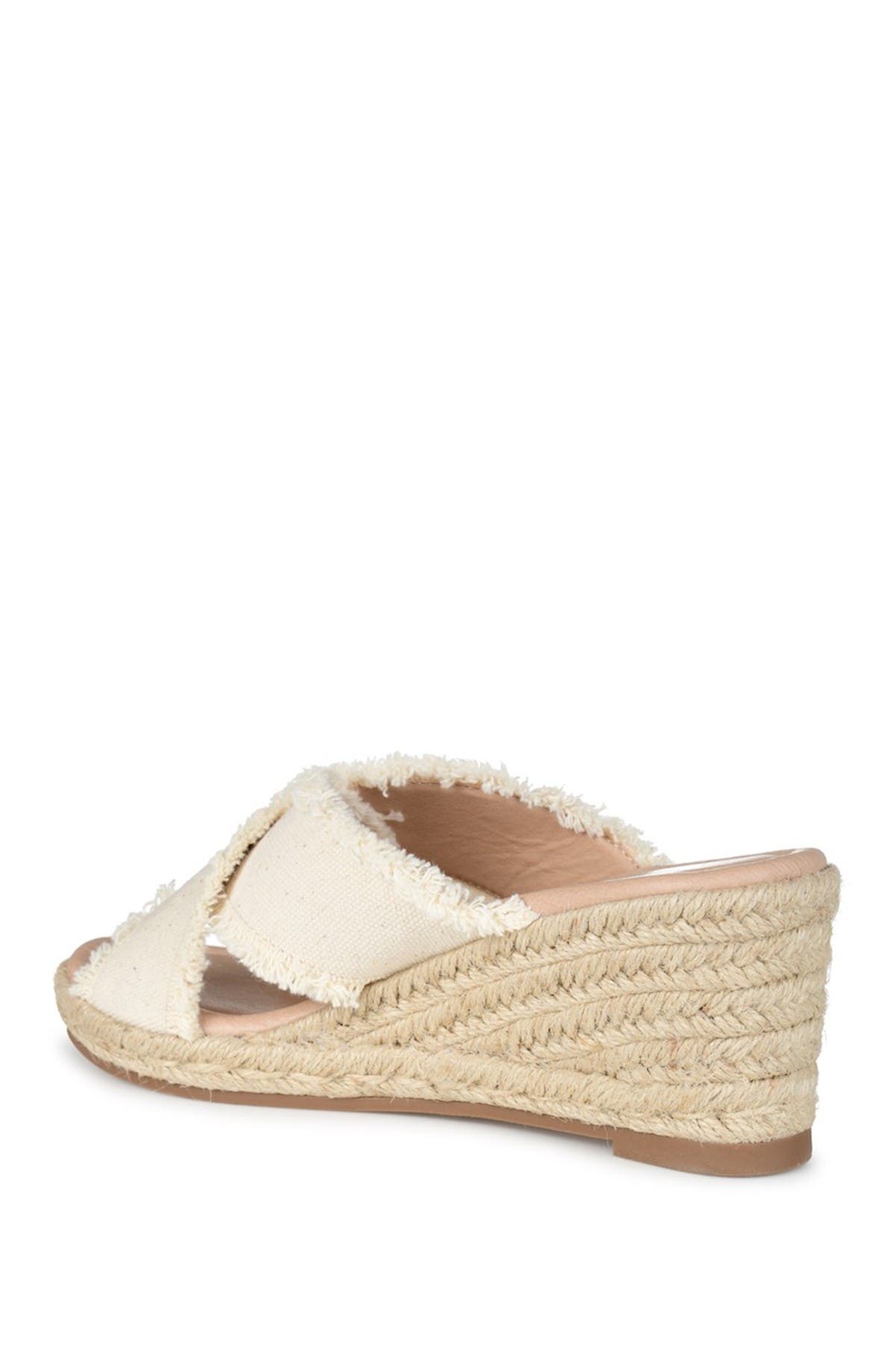 Journee Collection JOURNEE Shanni Slip-On Espadrille Wedge Sandal