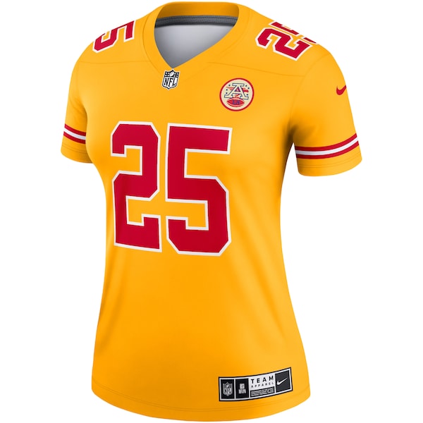 Clyde Edwards-Helaire Kansas City Chiefs Nike Women's Inverted Legend Jersey - Gold