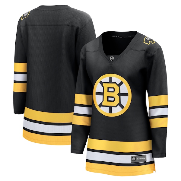 Boston Bruins  Women's Anniversary Home Breakaway Jersey - Black