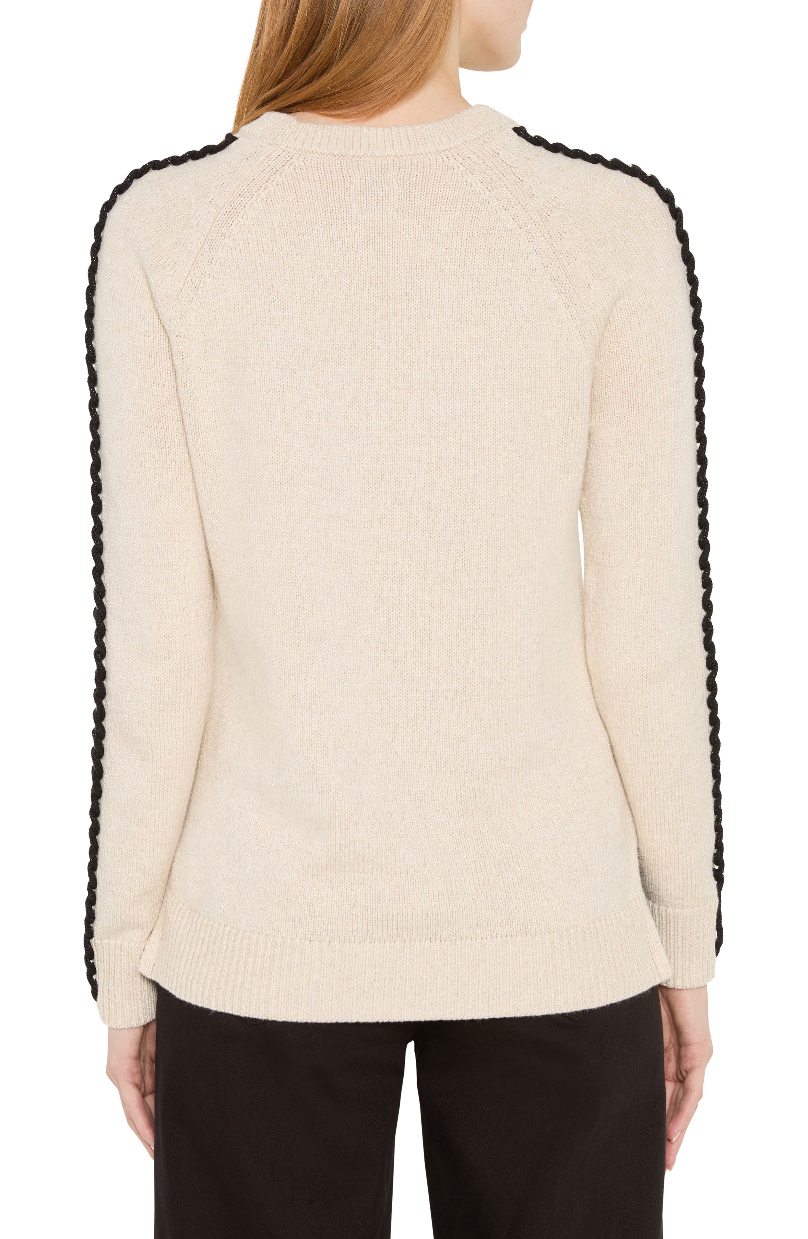 NIC+ZOE Dashing Down Metallic Sweater