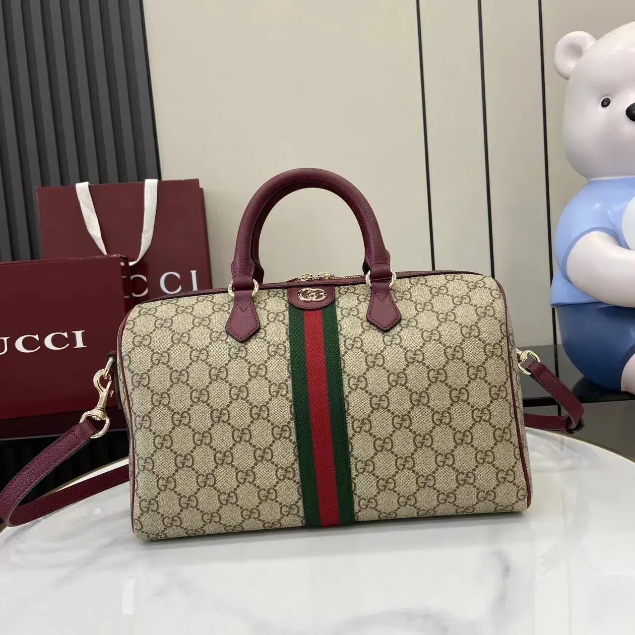 Gucci Brown Ophidia Top Handle Bag product photo from LabelPicks