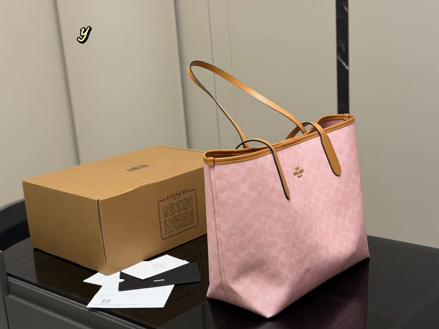 Coach Snap-Closure Single-Sided City Tote