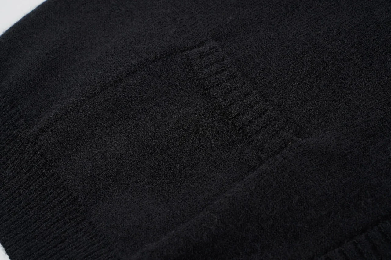 Prada Black Knit Cardigan with Back Triangle Logo product photo from LabelPicks