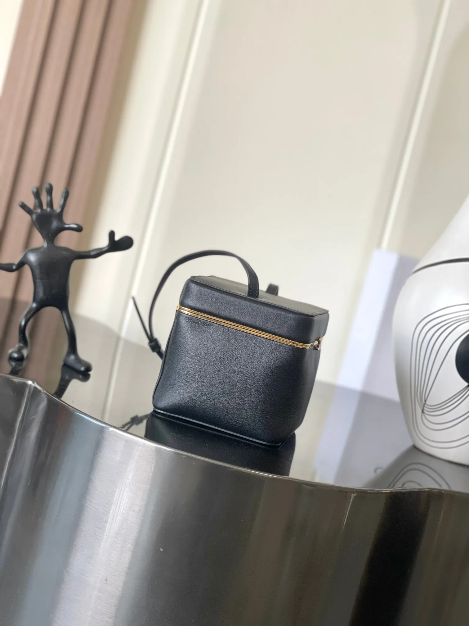 Celine Box Black Lambskin Top Handle Bag product photo from LabelPicks