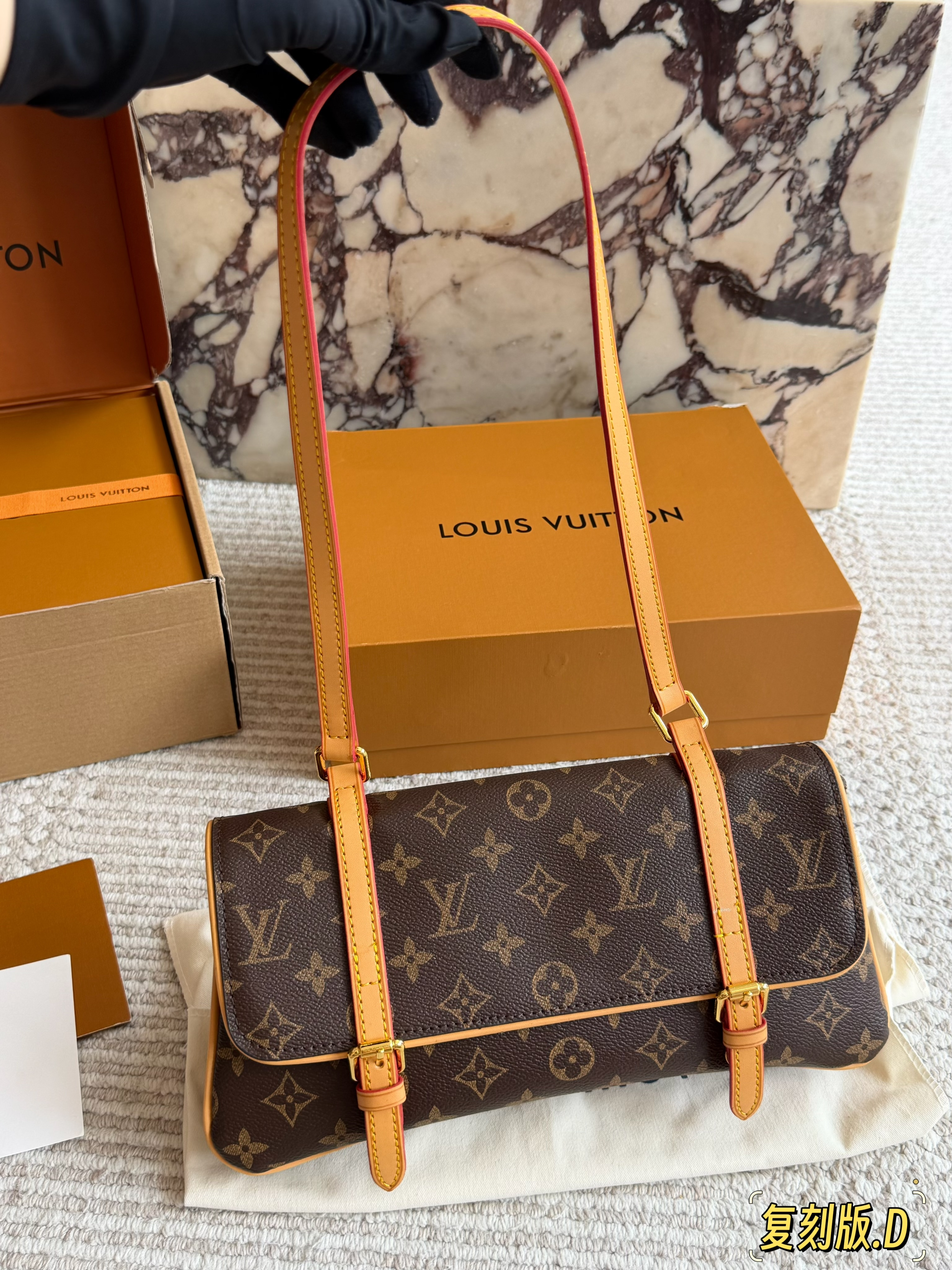 LV Vintage Baguette Shoulder Bag