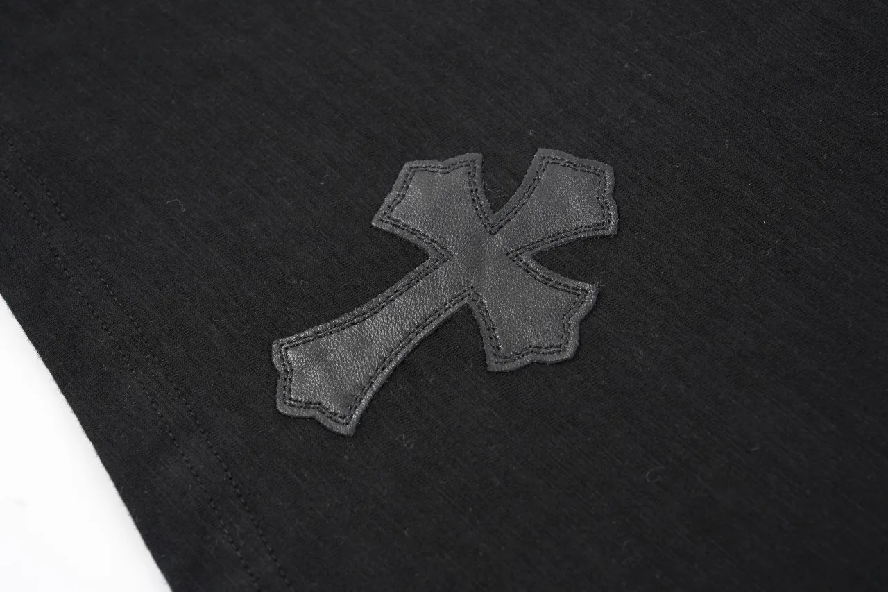 Chrome Hearts Black Pocket Cross Leather Label T-Shirt product photo from LabelPicks