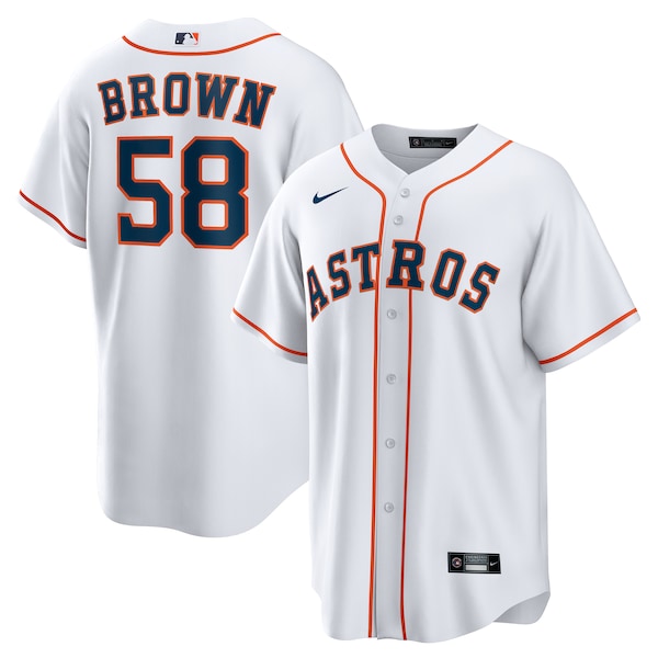 Hunter Brown Houston Astros Nike Home Replica Jersey - White