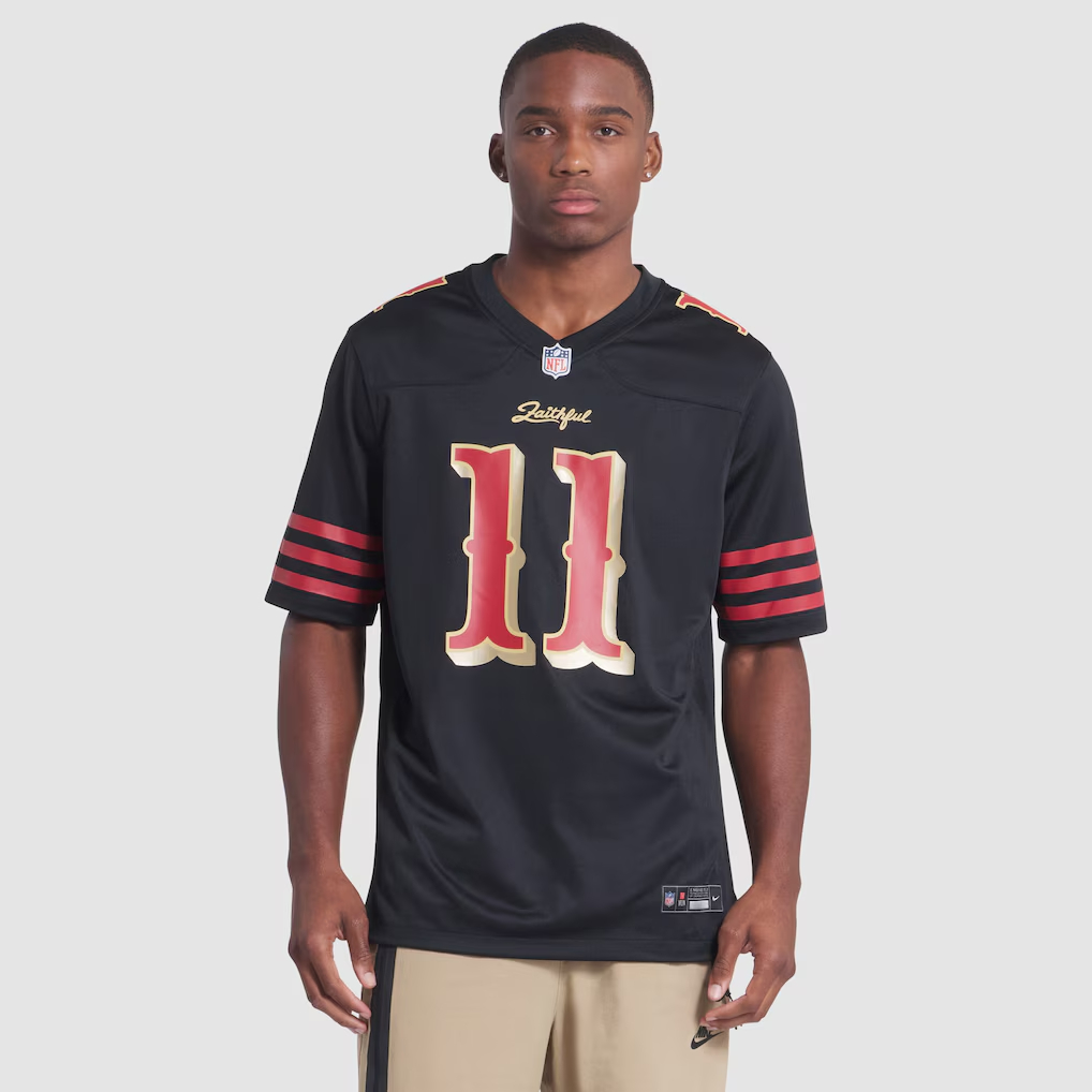 Men's San Francisco 49ers George Kittle Nike Black 2025 Rivalries Coll