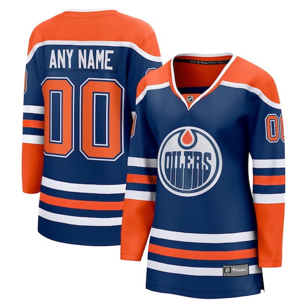 Edmonton Oilers  Women's Home Breakaway Custom Jersey - Royal