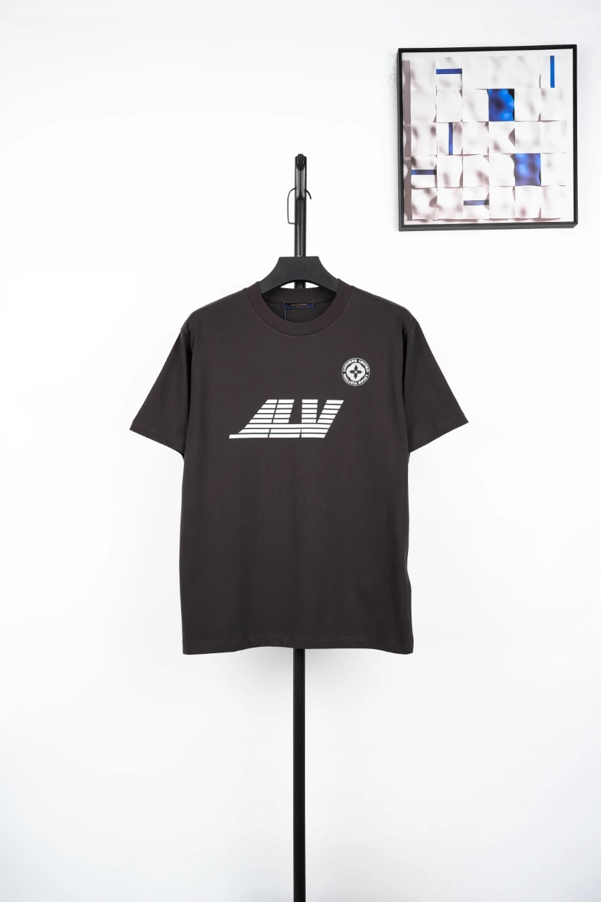 Louis Vuitton Black Axis Logo Print T-Shirt product photo from LabelPicks